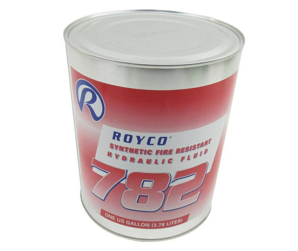 ROYCO® 782 Red MIL-PRF-83282D Spec Synthetic Fire Resistant Aircraft Hydraulic Fluid - Gallon Can