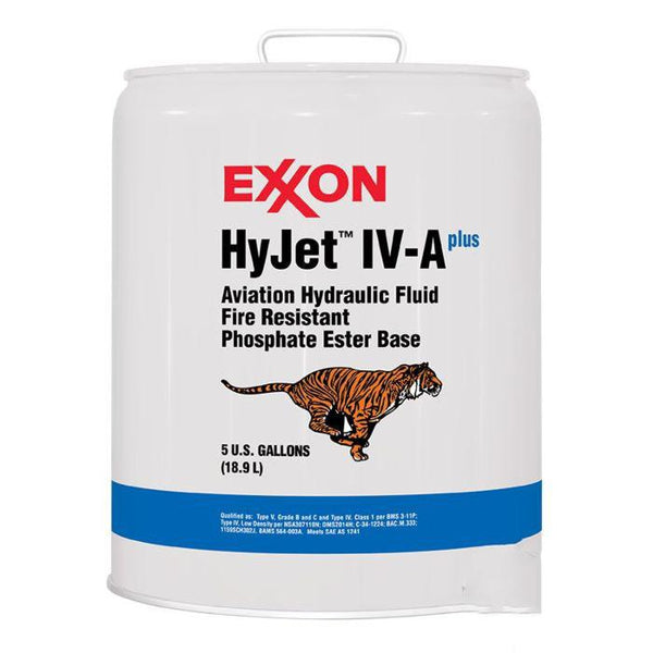 Exxon™ HyJet™ IV-A Plus Violet BMS 3-11P Type V, Grade B & C, Type IV, Class 1 Spec Hydraulic Fluid - 5 Gallon Pail
