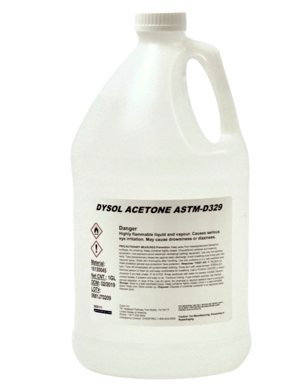 Acetone Gallon Jug - ASTM D-329-07 Intermediate Solvent Thinner