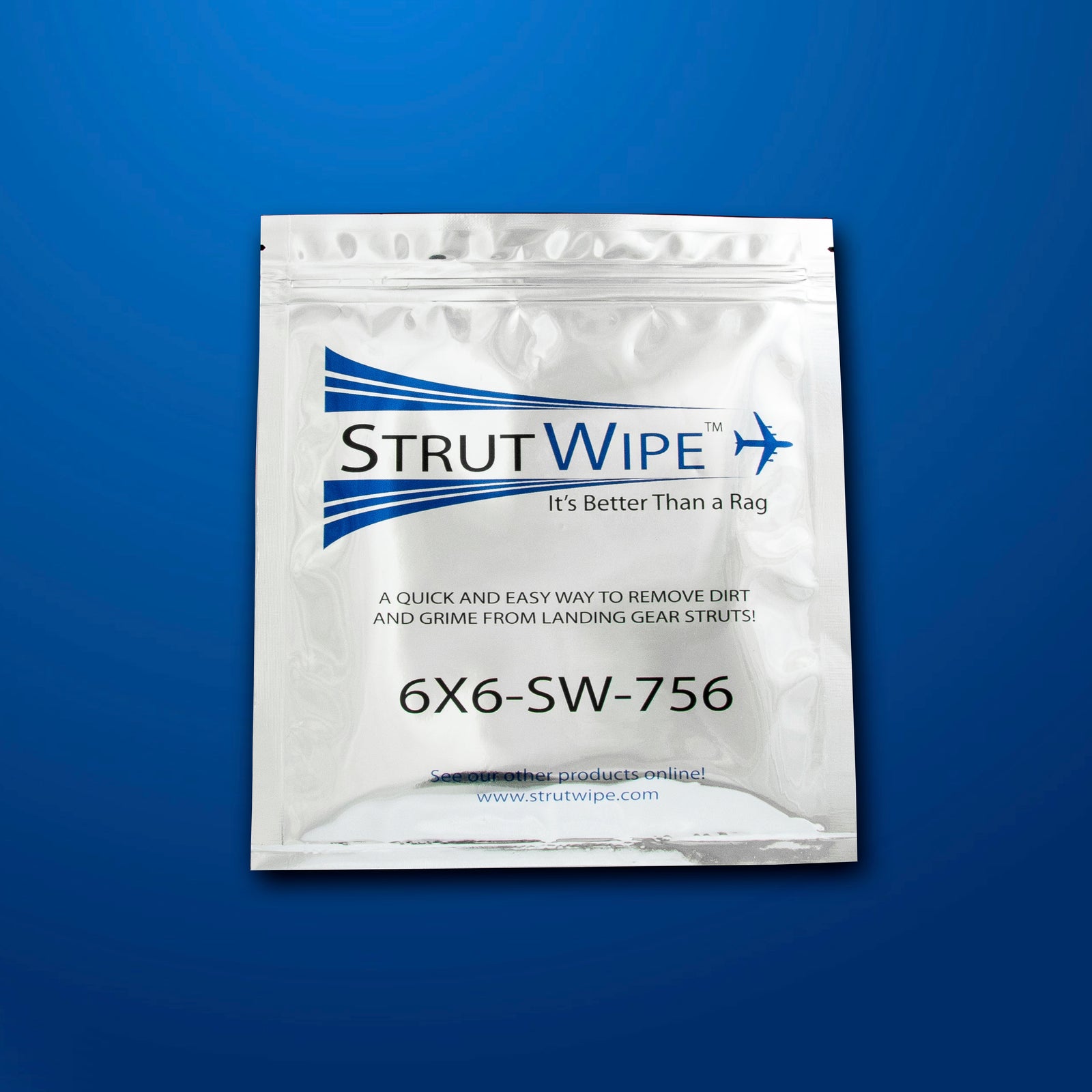 MILPRF5606 Spec Red Petroleum Based Hydraulic StrutWipe 6X6 Wipe