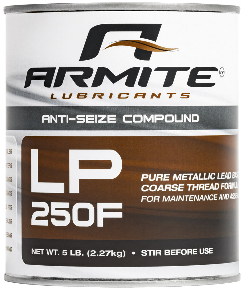 Armite LP-250 Gray Commercial Grade High-Temp Anti-Seize Compound - 5 lb Can