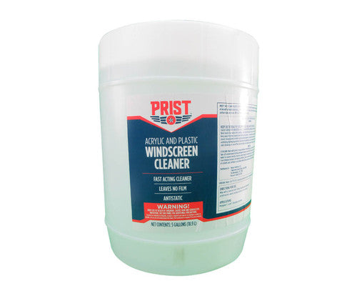 Prist 77708 Acrylic and Plastic Aircraft Windscreen Cleaner - 5 Gallon Pail