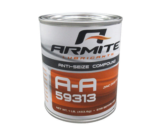 Armite A-A-59313 Gray Zinc Dust Petrolatum Anti-Seize Compound - 1 lb Can