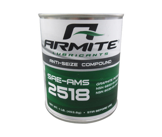 Armite Aerospace Standard AMS-2518D Gray Graphite Petrolatum Ant-Seize Compound - 1 lb Can
