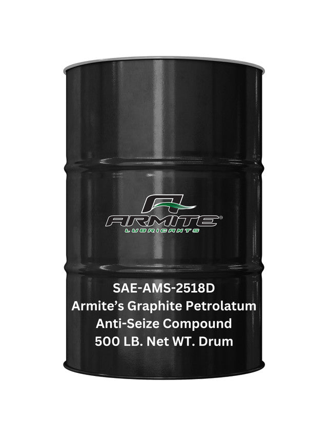 Armite Aerospace Standard AMS-2518D Gray Graphite Petrolatum Ant-Seize Compound - 500 lb Drum