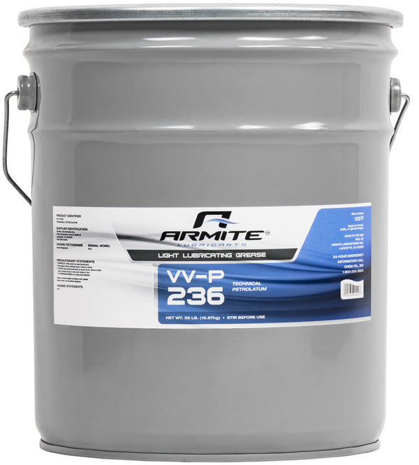 Armite VV-P-236A Reddish Technical Petrolatum Light Lubricating Grease - 35 lb Pail