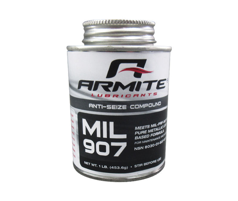 Armite MIL-PRF-907 Gray High-Temp Anti-Seize Compound - 1 lb Brush-Top Can