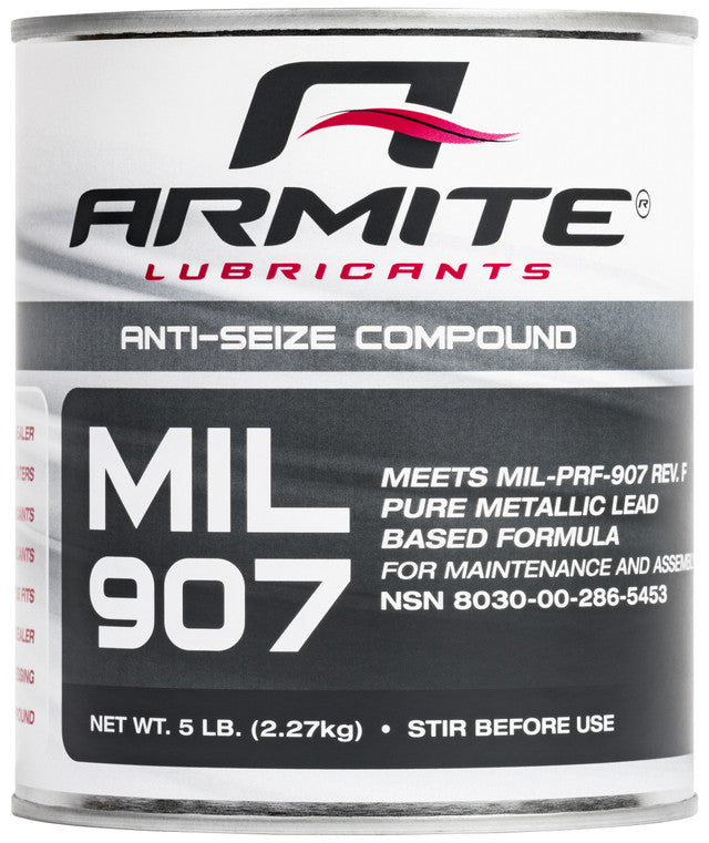 Armite MIL-PRF-907 Gray High-Temp Anti-Seize Compound - 5 lb Can