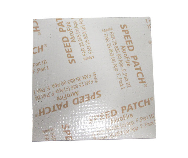 AkroFire AF844 Speed Patch 4" x 4" Peel & Sick Aircraft Cargo Liner Repair Kit