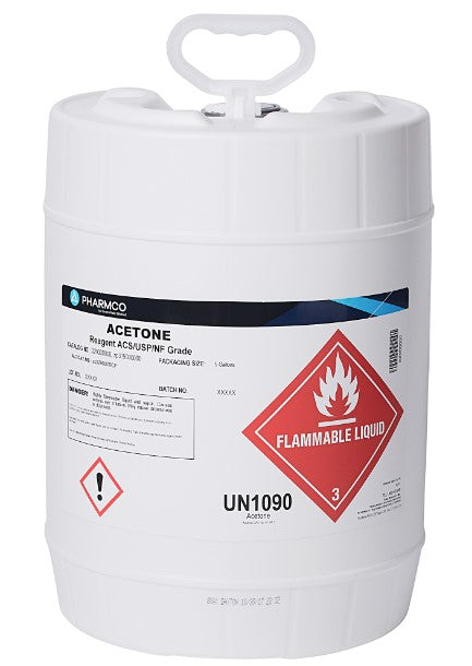 Acetone 5 Gallon Pail - ASTM D-329-07 Intermediate Solvent Thinner