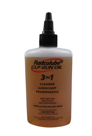 RADCOLUBE® CLP Transparent MIL-PRF-63460E Spec 3-in-1 Gun Oil - 4oz Bottle