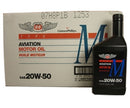 Phillips 66 Type M Aviation 20W-50 Mineral Multi-Grade Piston Engine Aircraft Oil - 12 Quart/Case