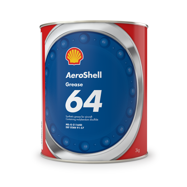 AeroShell Grease 64 Extreme Pressure Synthetic Molybdenum Disulphide Aircraft Grease - 6.6 lb Can