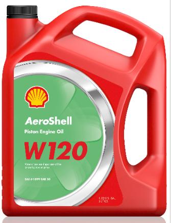 AeroShell™ W120 Aircraft Oil - SAE Grade 60 Ashless Dispersant - 5 Liter Jug
