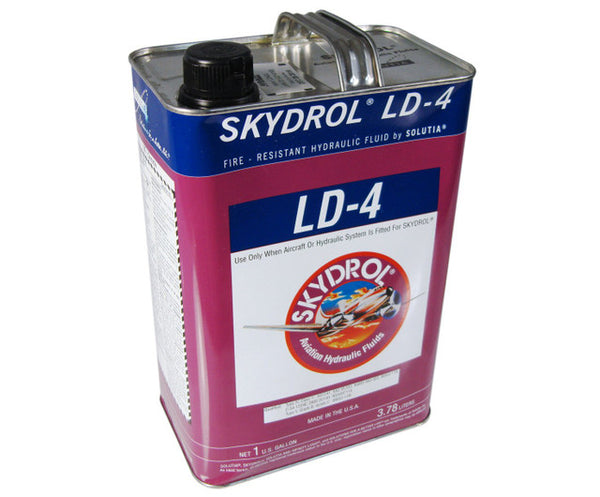 Skydrol® LD-4 Purple BMS3-11P, Type V, Grade B & C Spec Fire Resistant Hydraulic Fluid - Gallon Can