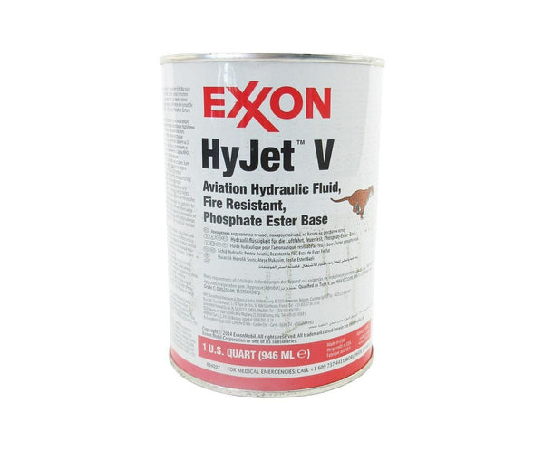 Exxon™ HyJet™ V Violet BMS 3-11P Type V, Grade A & C Spec Fire-Resistant Aviation Hydraulic Fluid - Quart Can