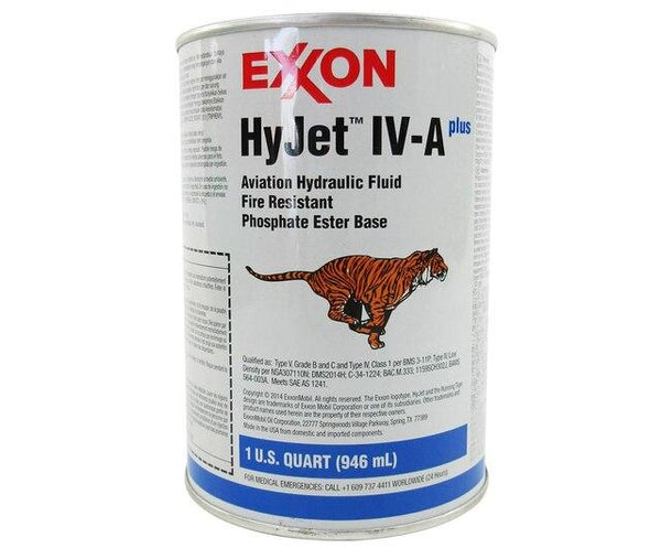 Exxon™ HyJet™ IV-A Plus Violet BMS 3-11P Type V, Grade B & C, Type IV, Class 1 Spec Hydraulic Fluid - Quart Can