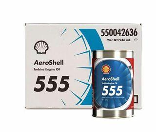 Synthetic Turbine Engine Oil: Aeroshell Turbine Oil 555 - Quart Can