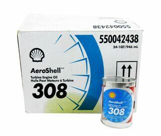Synthetic Turbine Engine Oil: Aeroshell Turbine Oil 308 - Quart Can
