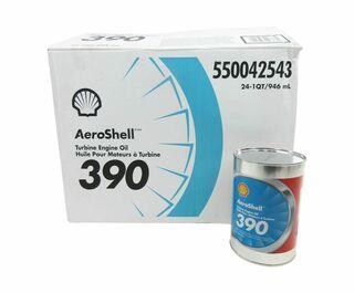 Synthetic Diester Turbine Engine Oil: Aeroshell Turbine 390 - Quart Can
