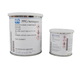 PPG Eco-Prime EEAY051 Yellow MIL-PRF-23377 Type I Class C2 Spec Military Epoxy Primer - 1:1 Quart Kit