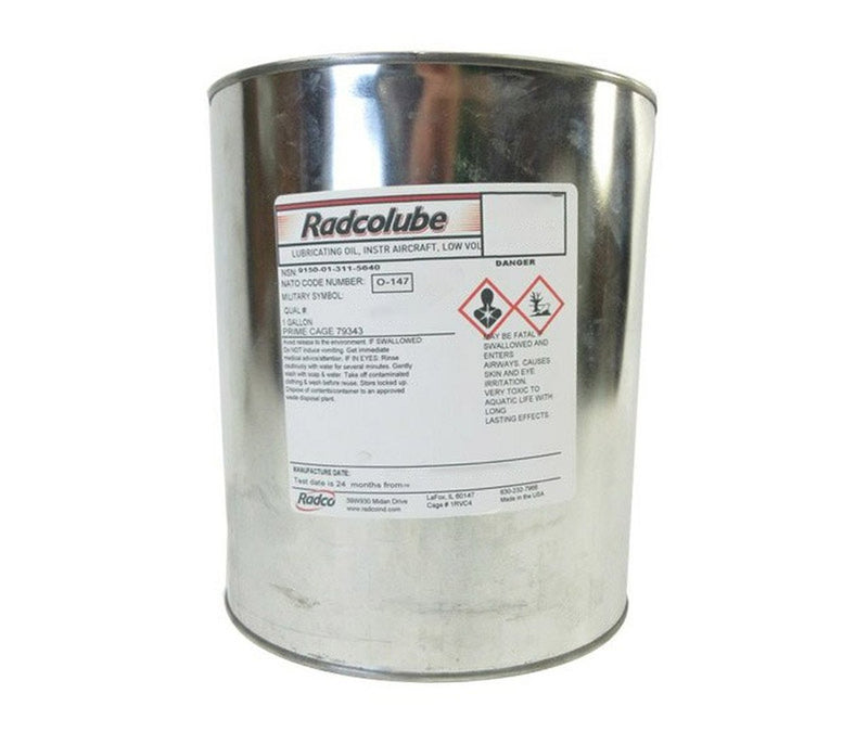 RADCOLUBE® RHP6083 Red MIL-PRF-6083G Spec Rust-Inhibited Petroleum Base Hydraulic Fluid - Gallon Can
