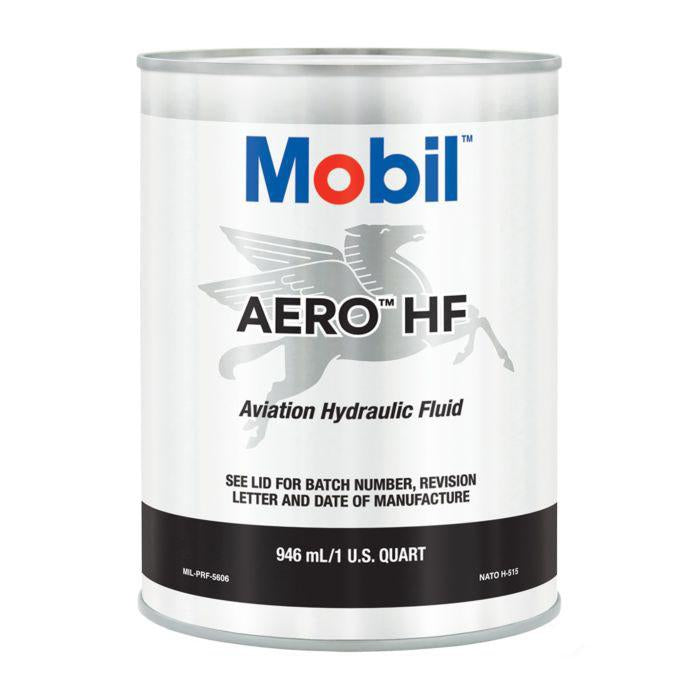 Mobil™ Aero™ HF Red MIL-PRF-5606H Amendment 3 Spec Aviation Hydraulic Fluid - Quart Can