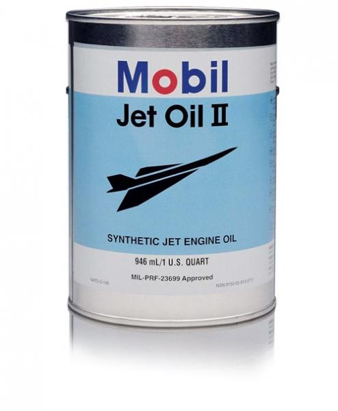 Mobil™ Jet™ Oil II Clear MIL-PRF-23699G Spec Turbine Engine Lubricating Oil - Quart Can