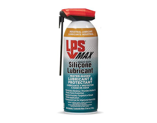 LPS MAX 91516 Heavy-Duty Silicone Lubricant Water-Based Lubricant & Protectant - 13 wt oz Aerosol Can