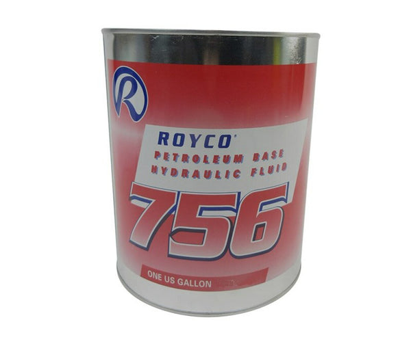 ROYCO® 756 Red MIL-PRF-5606H Amend. 3 Spec Mineral Oil Based Aircraft Hydraulic Fluid - Gallon Can