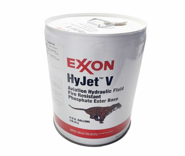 Exxon™ HyJet™ V Violet BMS 3-11P Type V, Grade A & C Spec Fire-Resistant Aviation Hydraulic Fluid - 5 Gallon Pail