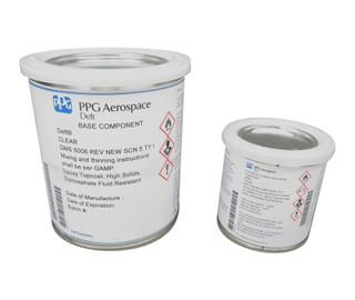 PPG Deft 01-X-059 Clear GMS 5006 Type I Spec High Solids Epoxy Topcoat - 1:1 Quart Kit