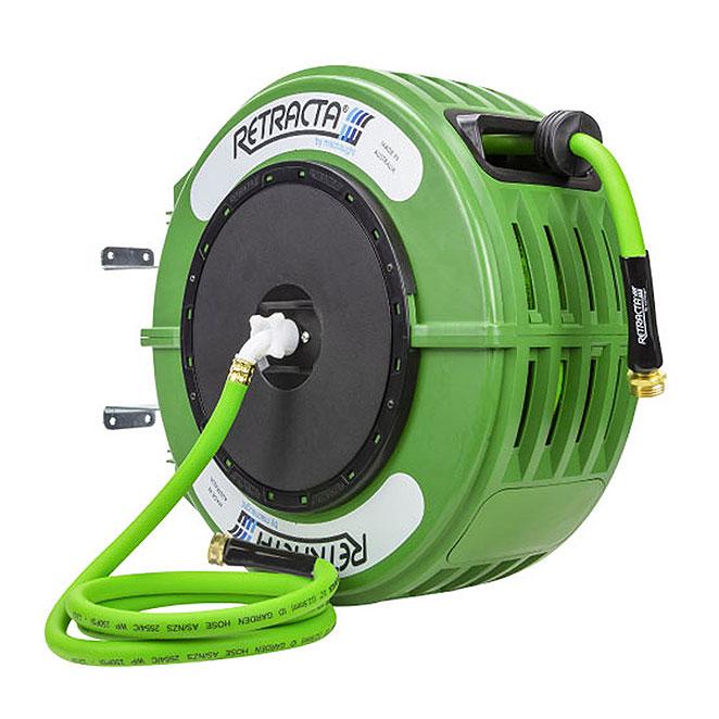 Retractable Garden Hose Reel with 1/2” x 60 ft Hose