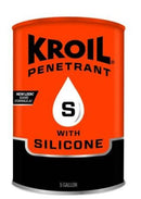 A 5-gallon pail of Kroil liquid penetrant with silicone