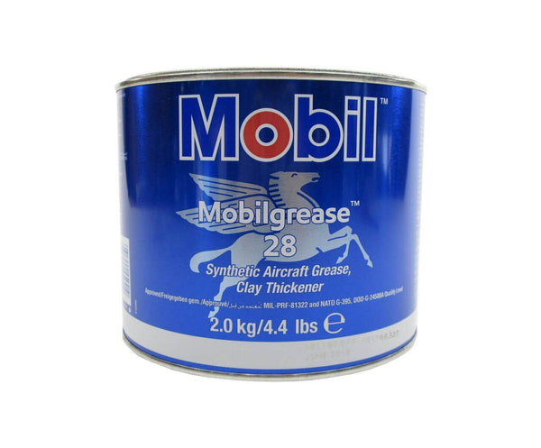 Mobilgrease™ 28 Red MIL-PRF-81322G Spec Synthetic Aircraft Grease - 4.4LB Can