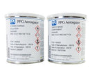 PPG DeSoto 528X310/9910X464 Jet Black BMS10-21M Type III Spec Conductive Coating - 1:1 Quart Kit