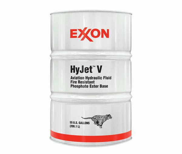 Exxon™ HyJet™ V Violet BMS 3-11P Type V, Grade A & C Spec Fire-Resistant Aviation Hydraulic Fluid - 55 Gallon Drum