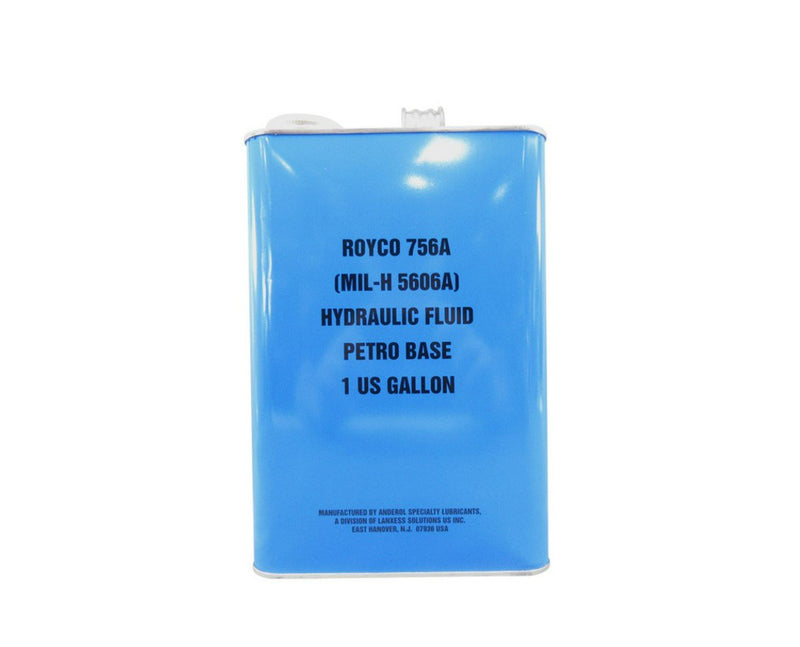 ROYCO® 756 Red MIL-PRF-5606A Spec Mineral Oil Based Aircraft Hydraulic Fluid - Gallon Screw-Top Can