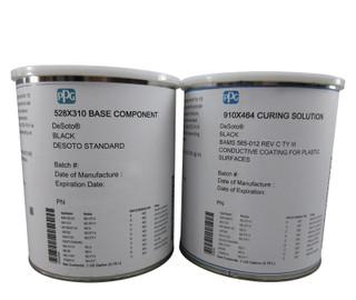 PPG DeSoto 528X310/910X464 Jet Black DeSoto Standard Spec Conductive Coating - 1:1 Gallon Kit