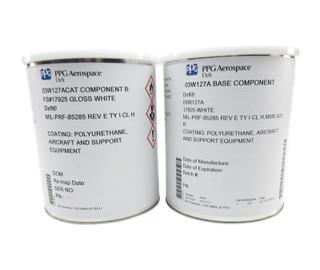 PPG Deft 03-W-127A FS#17925 White MIL-PRF-85285 Type I, Class H Spec Polyurethane Military Topcoat - 1:1 Gallon Kit